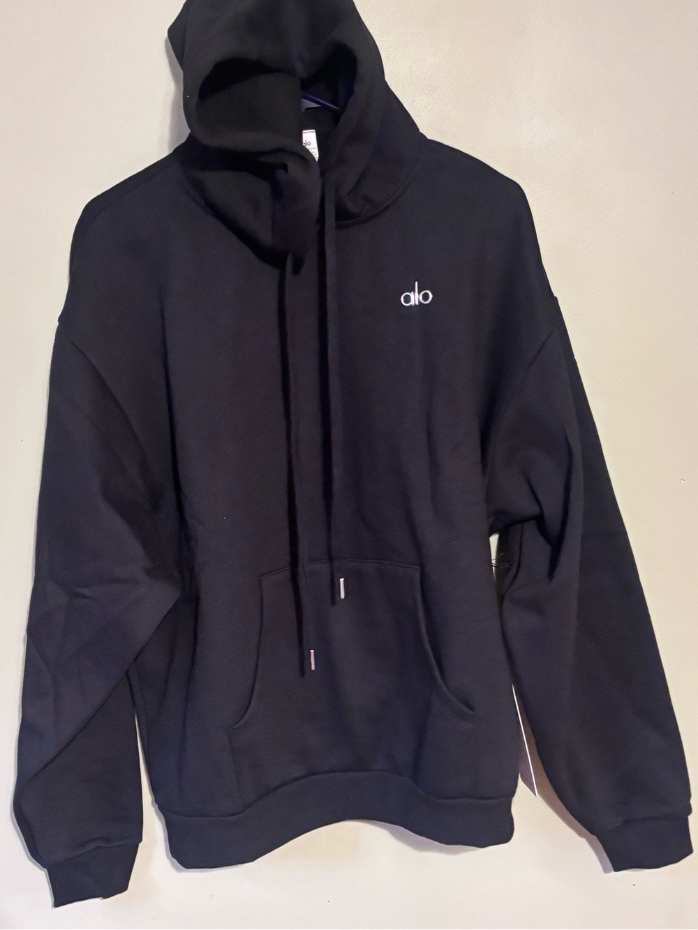 ALO Yoga Accolade Black Pullover Hoodie size XL Unisex NWT